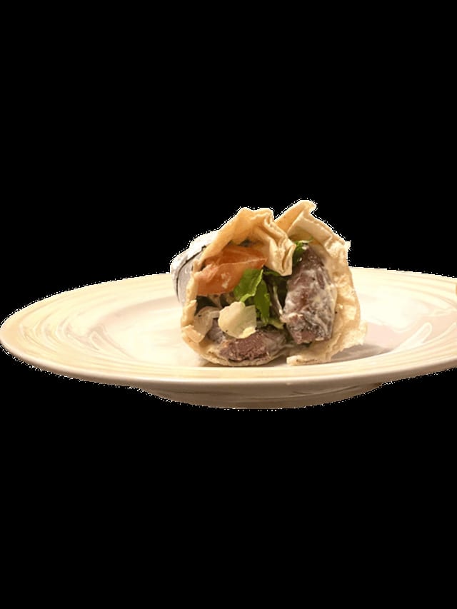 Lamb Kebab Wrap.